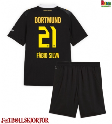 Borussia Dortmund Fabio Silva #21 Borta Kläder Barn 2026-27 Kortärmad (+ Korta byxor)